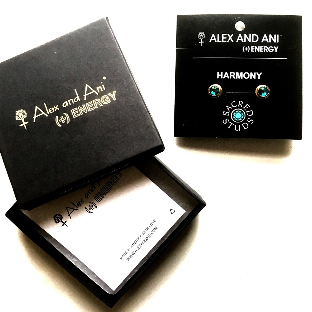 Alex and Ani Harmony Sacred Stud Earrings